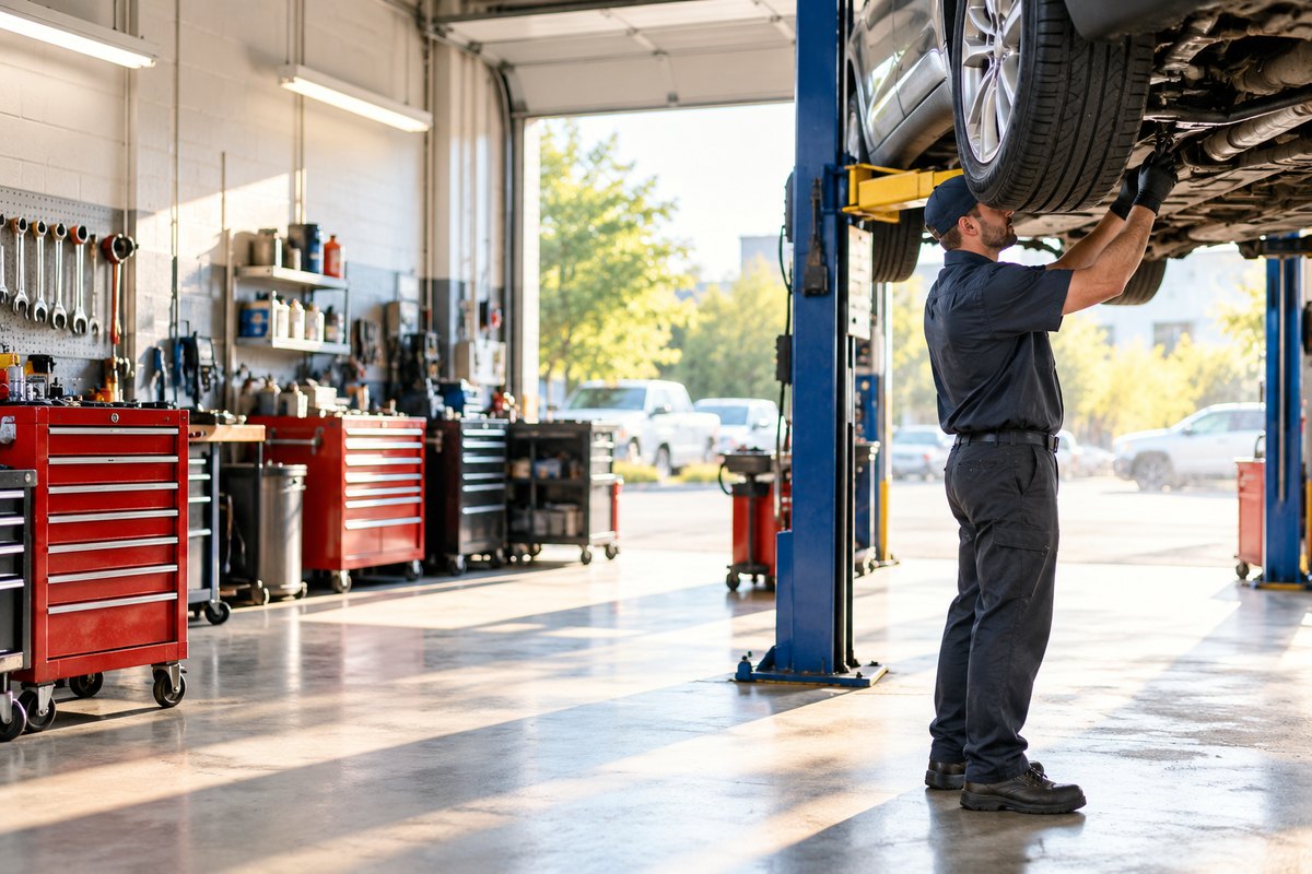 Steven&rsquo;s Auto Clinic service bay